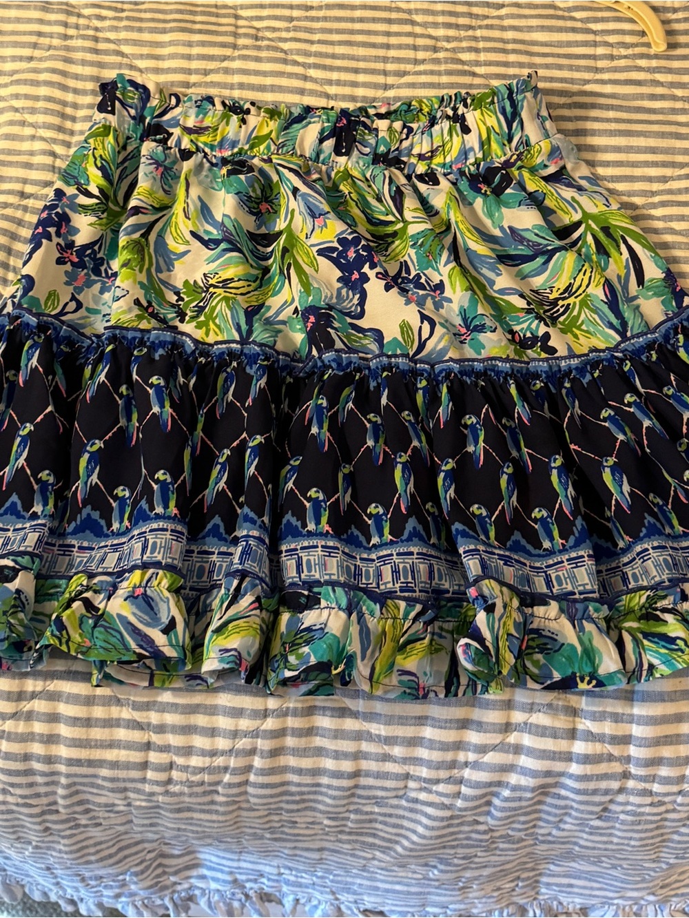 Lilly Pulitzer Multi-Color Tiered Skirt and Top Set